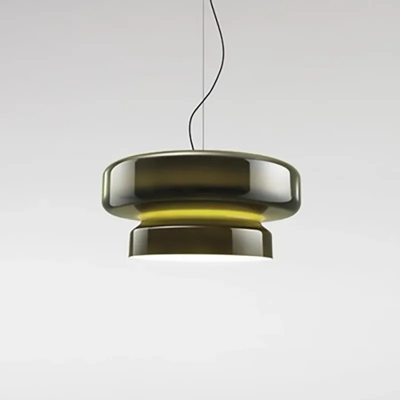 2025 Rode moderne glazen hanglamp voor plafond Led Home Decor Lustres Glazen hanglamp Eettafel Bar Lichtpunt