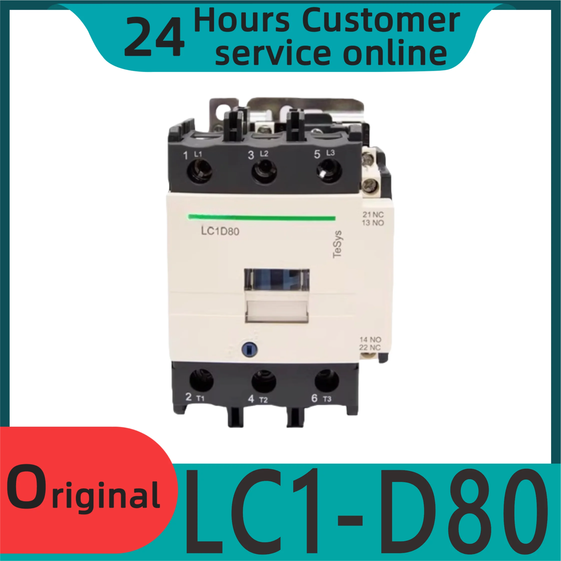 

New original AC contactor LC1-D80 LC1D80M7C AC220V