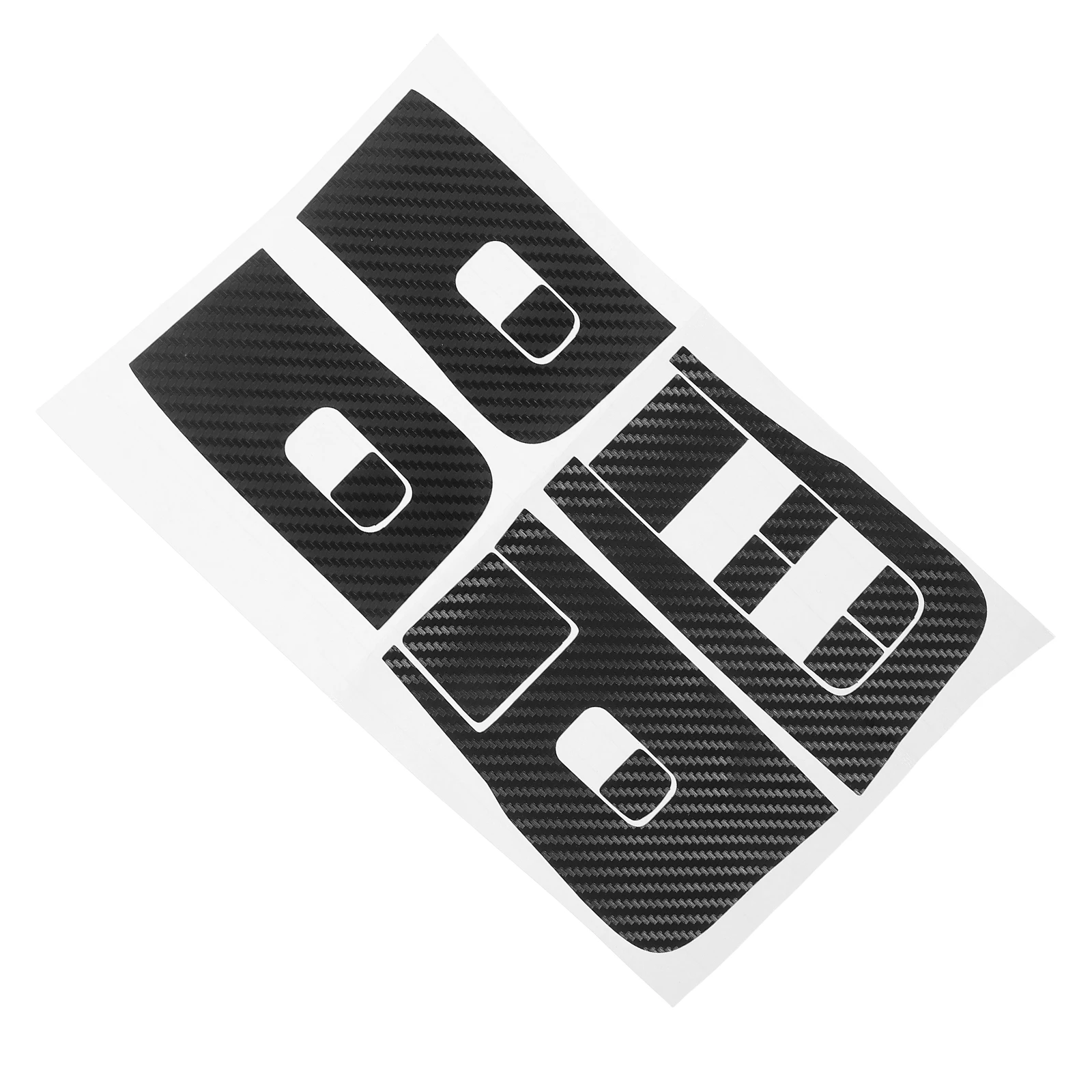

1 set Stylish Car Window Button Stickers PVC Door Handle Decals Interior Protective Durable Scratch Resistant Easy Install Long