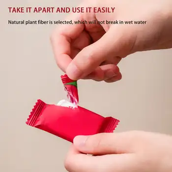 30片迷你壓縮毛巾一次性膠囊毛巾神奇臉部護理片戶外旅行布巾紙巾 10 最佳銷售 迷你濕紙巾 - №3