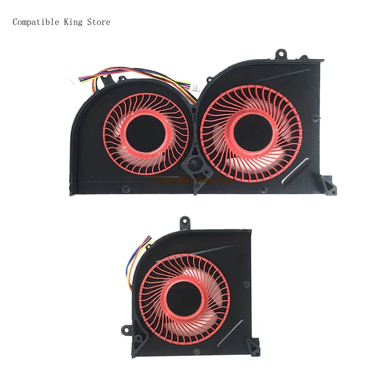 d New GPU Cooling CPU Fan Replacement for MSi GS63 GS63VR GS73VR MS-16K3 MS-17B1 MS-17B2 BS5005HS-U2F1 BS5005HS-U2L1
