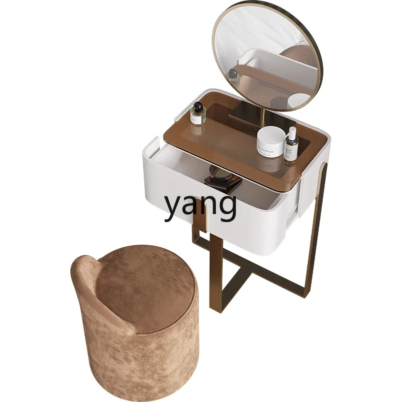 

YJQ light luxury dressing table girls bedroom small modern simple dressing table mini