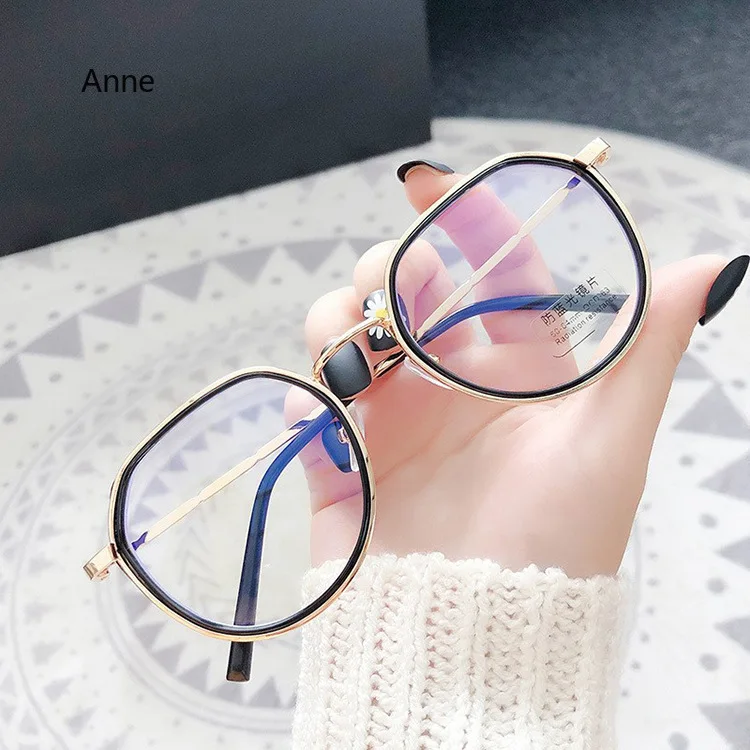 Anti-Blue Light Vintage Glasses Frame 2024 Hexagon Metal Frame Spectacles Fashion Frames Transparent Computer Glasses eyepieces image 3