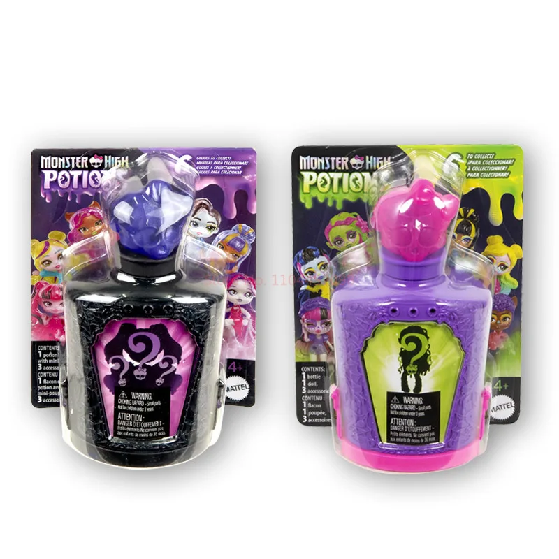 Véritable en stock Monster High Potions Mini Q. Version aléatoire 1pc Mini enfants jouet poupée mignonne article à la mode enfants cadeaux d'anniversaire