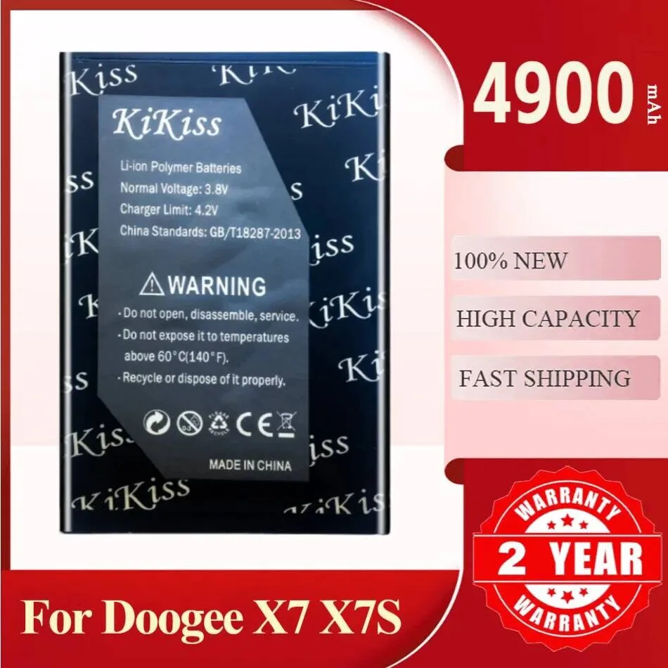 

Fast-Charging High-Capacity Mobile Phone Battery BAT16503700 For Doogee X7 X7S 4900Mah