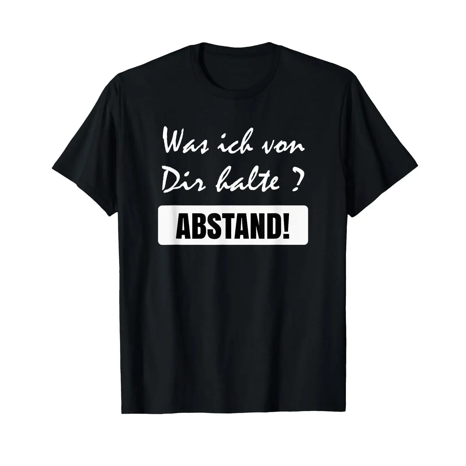 What I think of you Distance fun and sayings work T shirt vintage Washed Stylish fashion Versatile Soft graphic homme Unisex