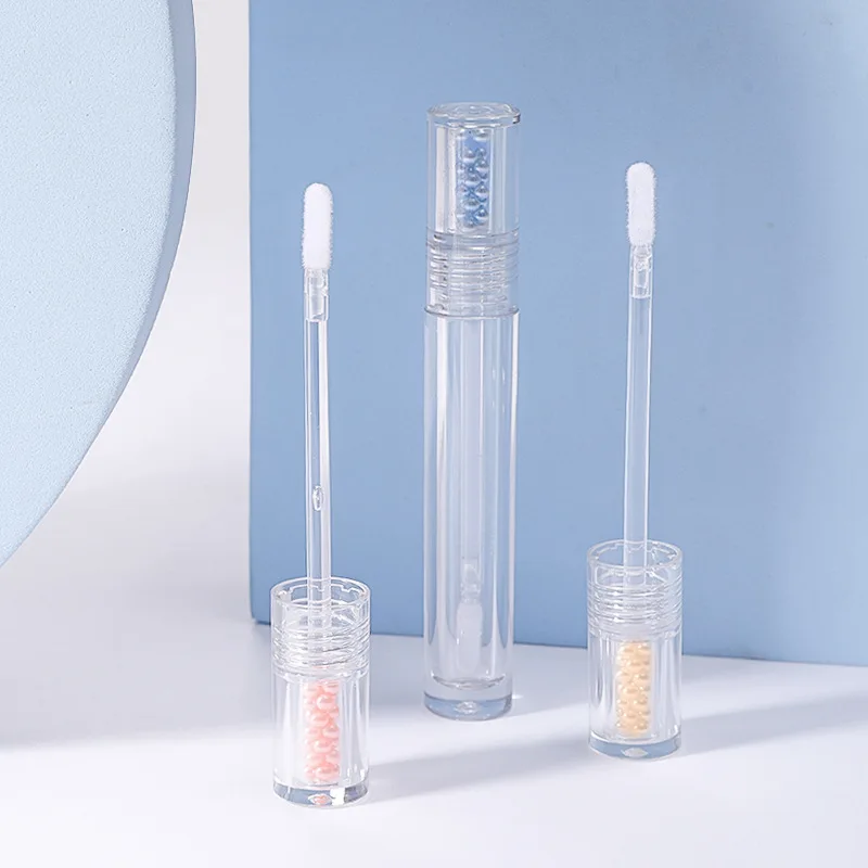 

Lip Glaze Tube Spot Uv Round Full Transparent Diy Lip Gloss Tube Empty Tube Cylindrical Tube Pink Pearl Concealer Bottle