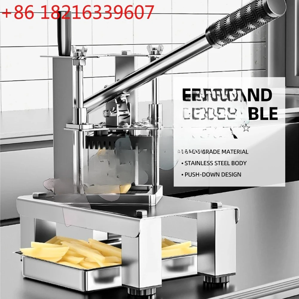 YAO Commercial Manual Vegetable Cutting Machine Stainless Steel Potato Slicer French Fried Processador