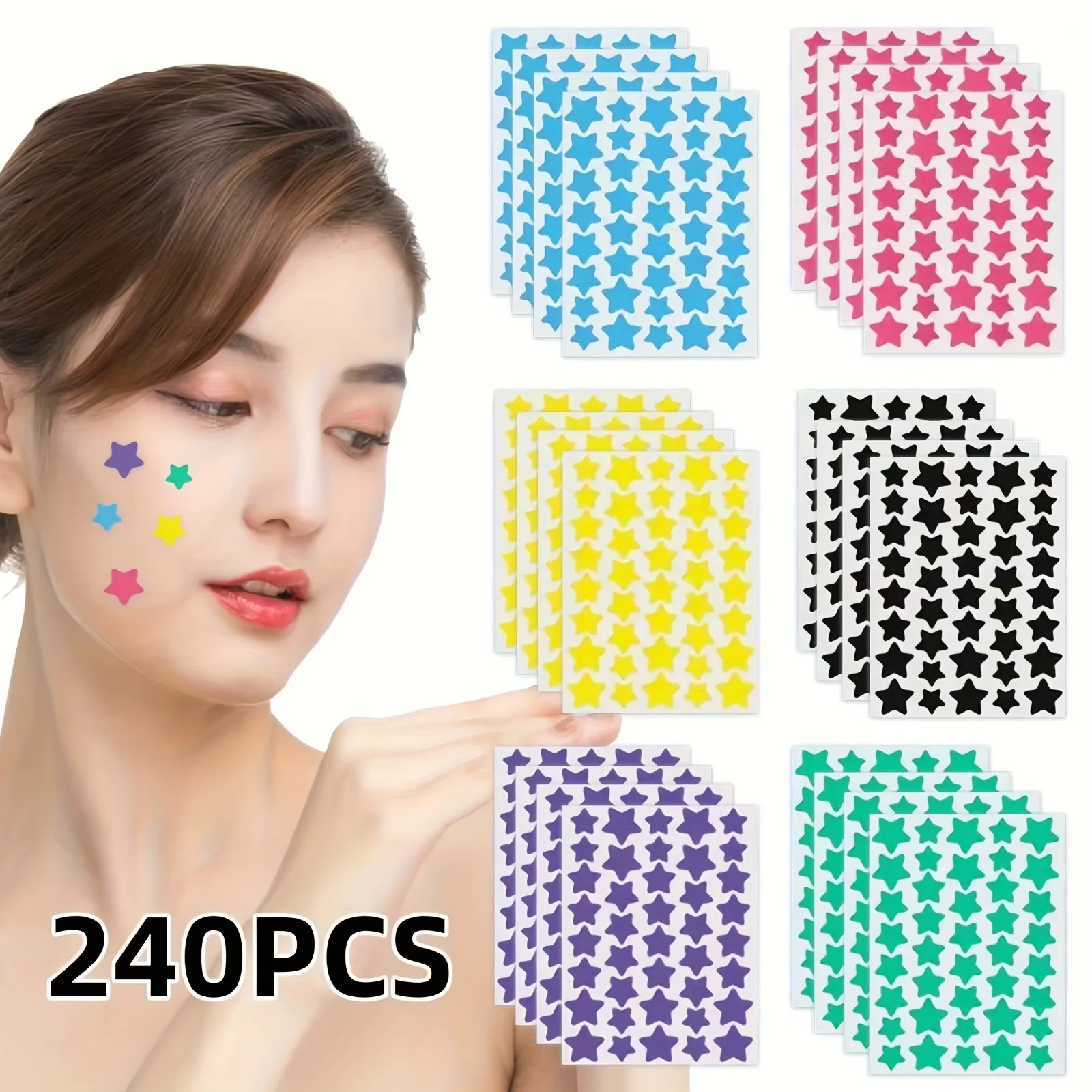Star Shape Hydrocolloid Acne Pimple Patch Invisible Concealer For Acne Marks Waterproof Sweatproof Absorb Pus Makeup Friendly Ac