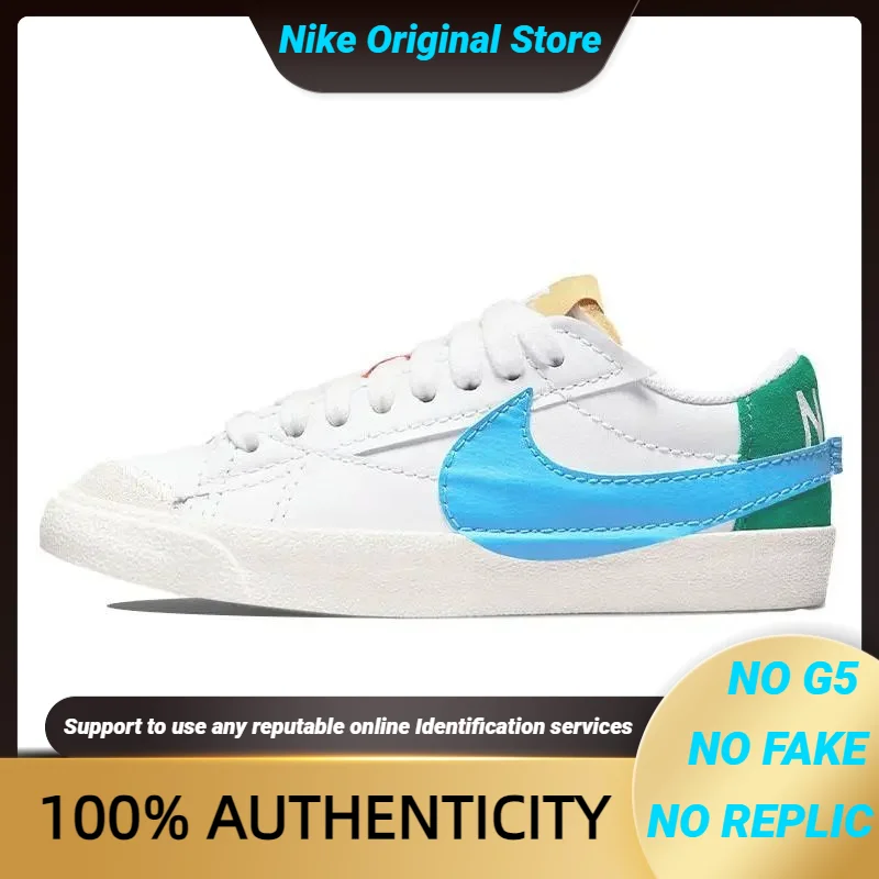 

Nike Blazer Low 77 Jumbo Mismatch Women's Sneakers Shoes Dq1470-100 With Original Box