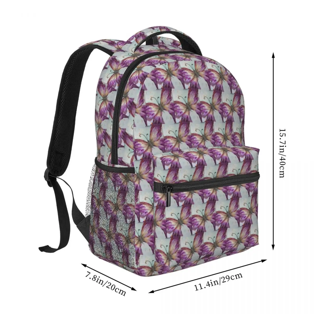 Butterfly Abstract Celebrates Transform And Freedom Backpack BookBag Children School Bag Computer Shoulder Bags for Men Women