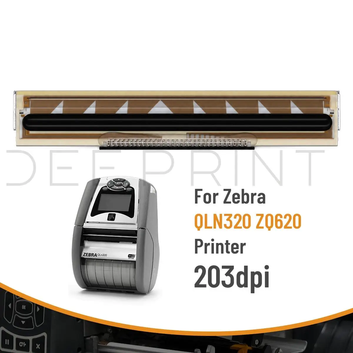 P1031365-001 Thermal Printhead for Zebra QLN320 ZQ620 203DPI Barcode Label Printers Print Head | 3-month warranty