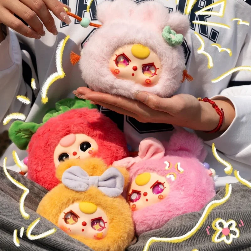 

Genuine Baby Three Good Luck Bag Series Blind Box Macaron Bunny V2 Vinyl Cute Doll Character Figure Mystery Box Collection Gift