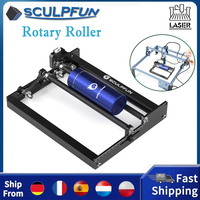 Sculpfun Laser Rotary Roller Laser Engraver Y-Axis Rotary with 360 ° Rotating for Laser Engraving Cylindrical Objects Cans