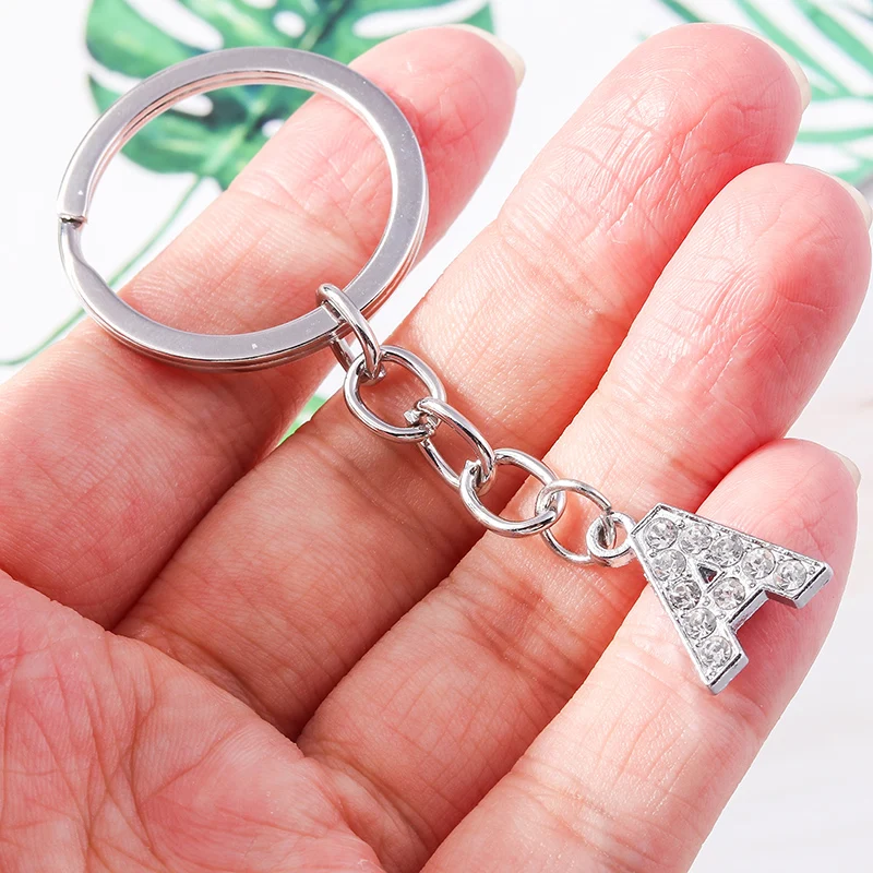 Mode Harz 26 Buchstaben A-Z Alphabet Schlüssel anhänger für Auto Schlüssel Souvenir Geschenke für Frauen Männer Handtasche Anhänger Schlüssel ringe DIY Zubehör – Detail 31