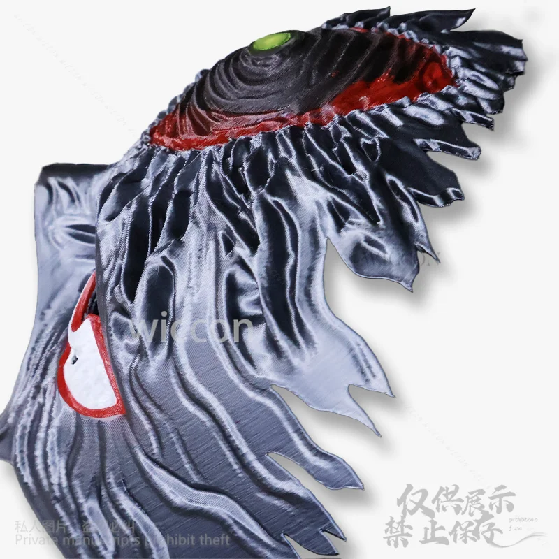 أنيمي دان دا دان جين إنجوجي تأثيري ثلاثية الأبعاد البلاستيك الصلب جعل كوس نصف الوجه هالوين عيد الميلاد زي الدعائم اكسسوارات مخصصة