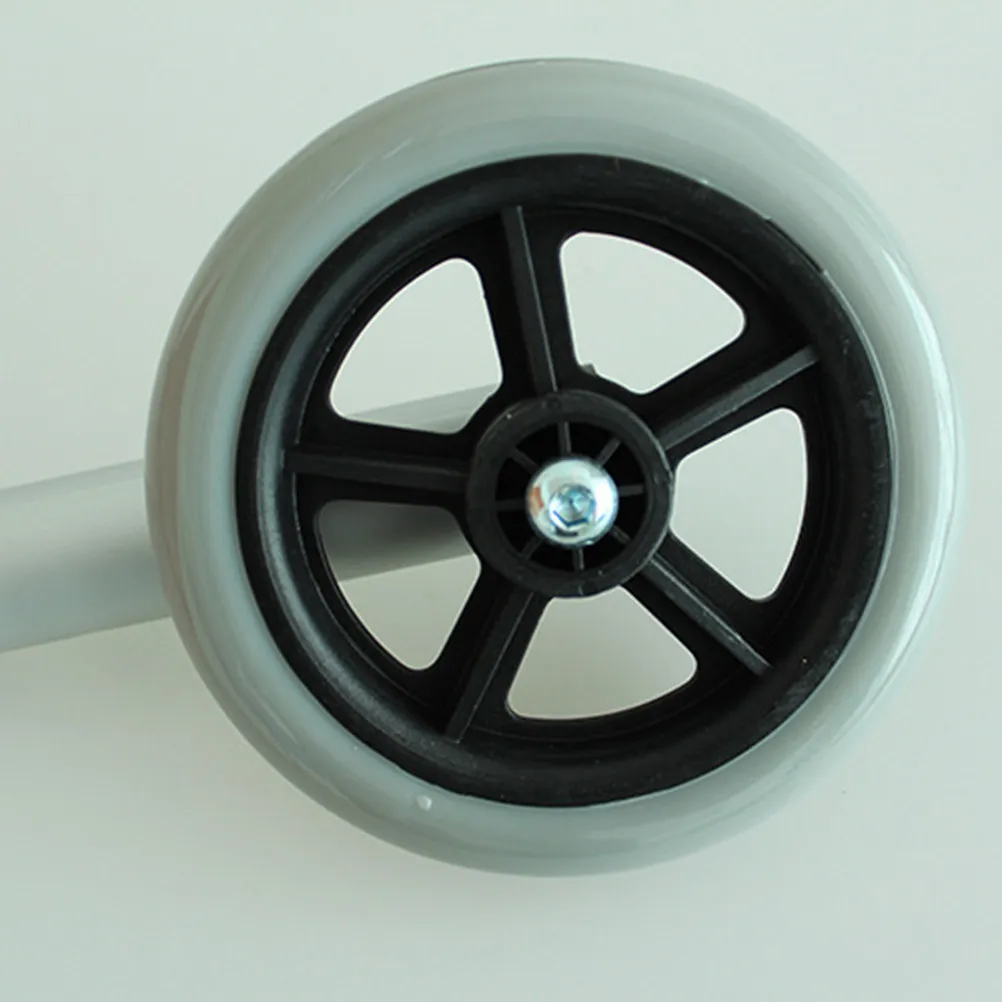 2pcs Aluminum Alloy Rollator Front Wheels – High-Load Walking Aid Replacement Wheels for Mobility Scooters