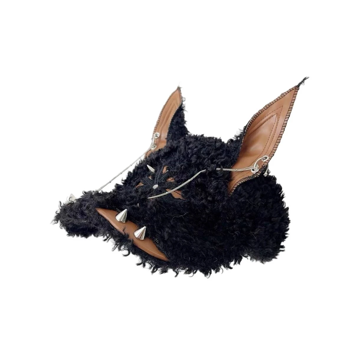 قبعة بيسبول دوبيرمان من صوف الضأن للنساء، طراز Y2K للخريف والشتاء، قبعة منقار البط القطيفة المخصصة، عصرية