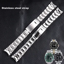 Metal Watchbands For Rolex SUBMARINER DAYTONA Men Folding Clasp Watch Strap Stainless Steel Watch Bracelet 20mm 21mm