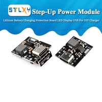 Type-C USB 5V 2A Boost Converter Step-Up Power Module Lithium Battery Charging Protection Board LED Display USB For DIY Charger