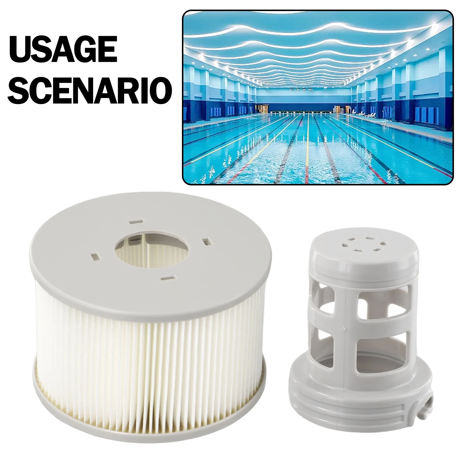 Spa Cartridge Filter Filter Eenvoudig Onderhoud Pakket Voor Hot Tubs Filter Cartridges En Basis Inbegrepen