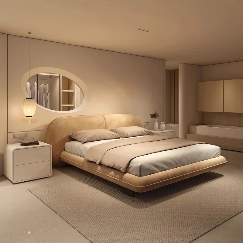 سرير نوم محمول لغرفة النوم، ألواح أمامية مزدوجة حديثة، تصميم سرير بناتي فاخر على شكل قلعة تجميل كاماس دي كاسال، أثاث عصري