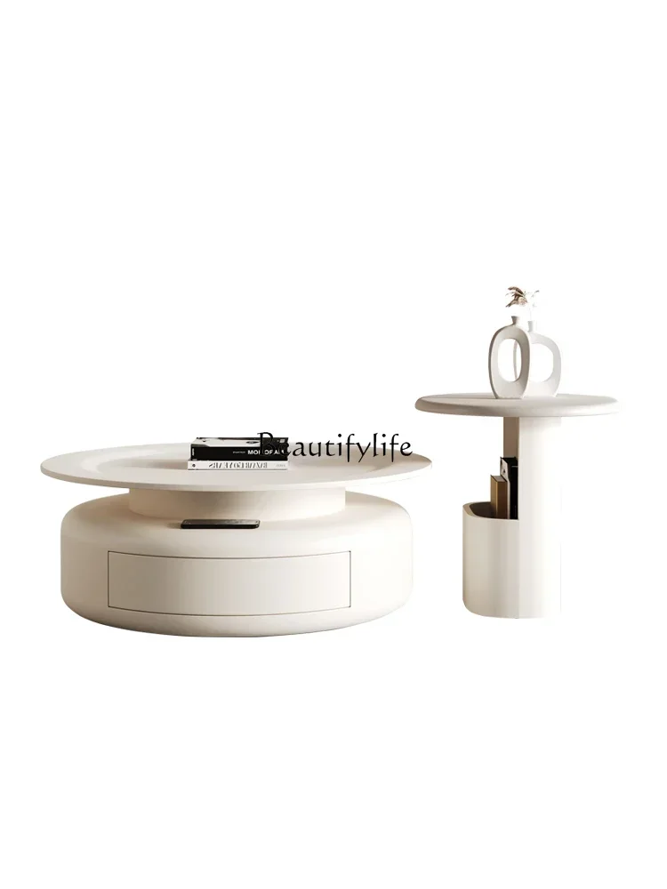 

LRound coffee table modern simple small apartment living room home creative coffee table