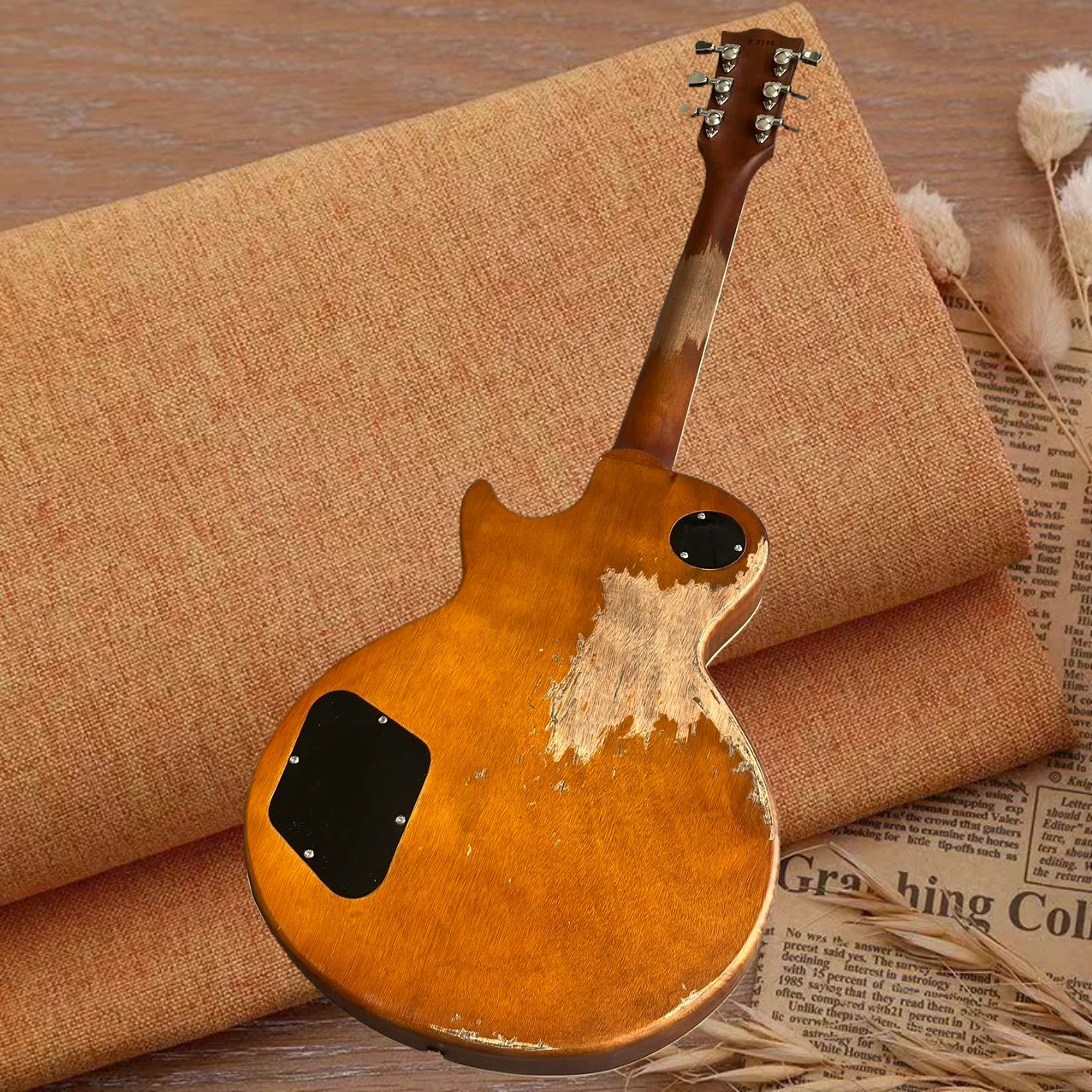 Electric guitar, factory customized, made of maple and peach blossom wood, multiple colors, in stock, fast and free shipping  GB