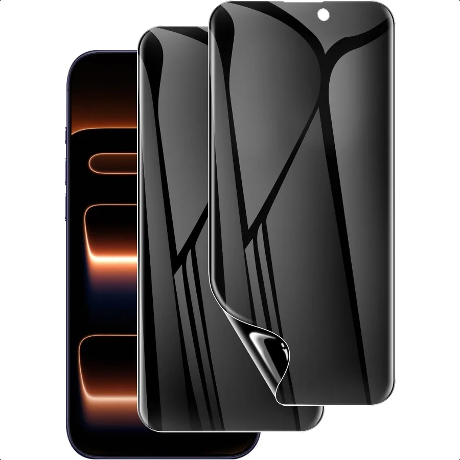 

2 упаковки для iPhone 17 Pro Max Защитная пленка для экрана [например, оригинальная чувствительность к касанию] AntiSpy Private 17 Pro Max Film [NonGla