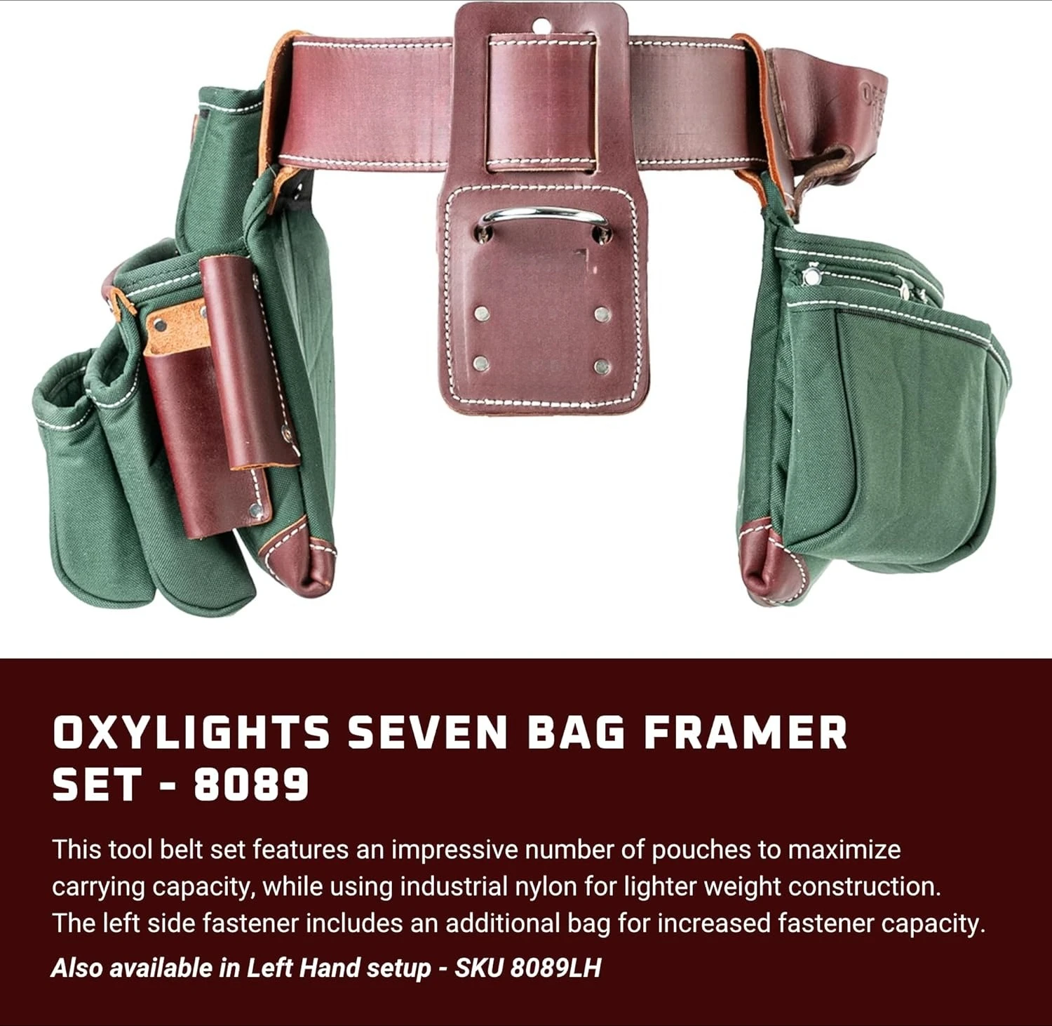 

Набор каркасов для 7 сумок — средний — 22 кармана и держатели для инструментов — сделано в США — горячее качество продажи