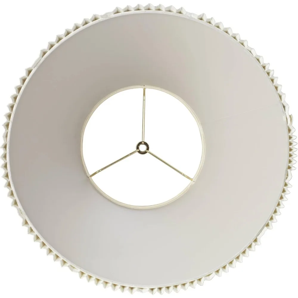 غطاء مصباح قشر البيض مطوي إمبراطوري كبير 9x17x11.75 مع القيثارة والبديل النهائي لديكور المنزل #5