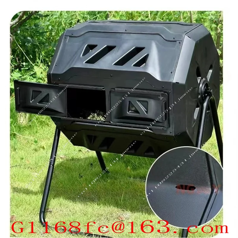 Suitable for 160L compost roller bucket, rotating and flipping compost bucket