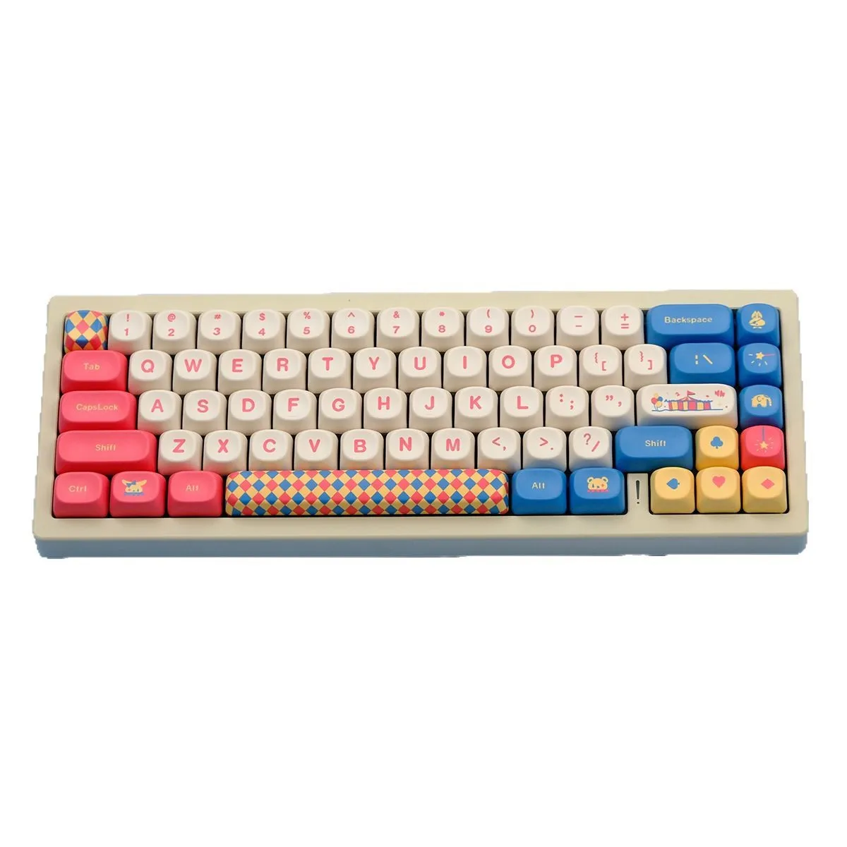 XOA Circus MOA thermische sublimatie 5-zijdig, mechanisch toetsenbord PBT thermische overdracht, dwarsas