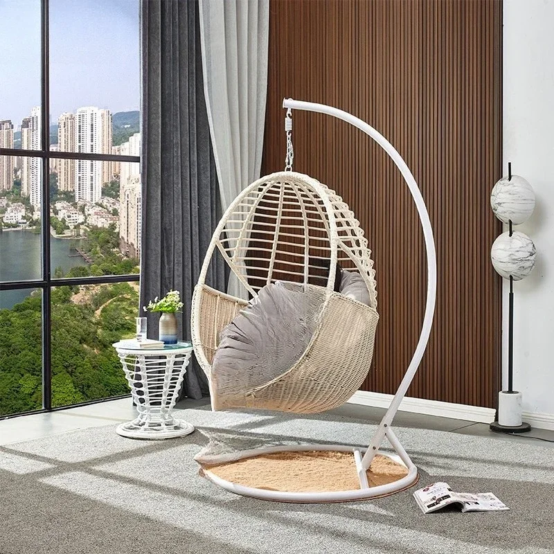 Balcony hanging basket, rattan chair, single household hanging basket, rocking chair, indoor swing