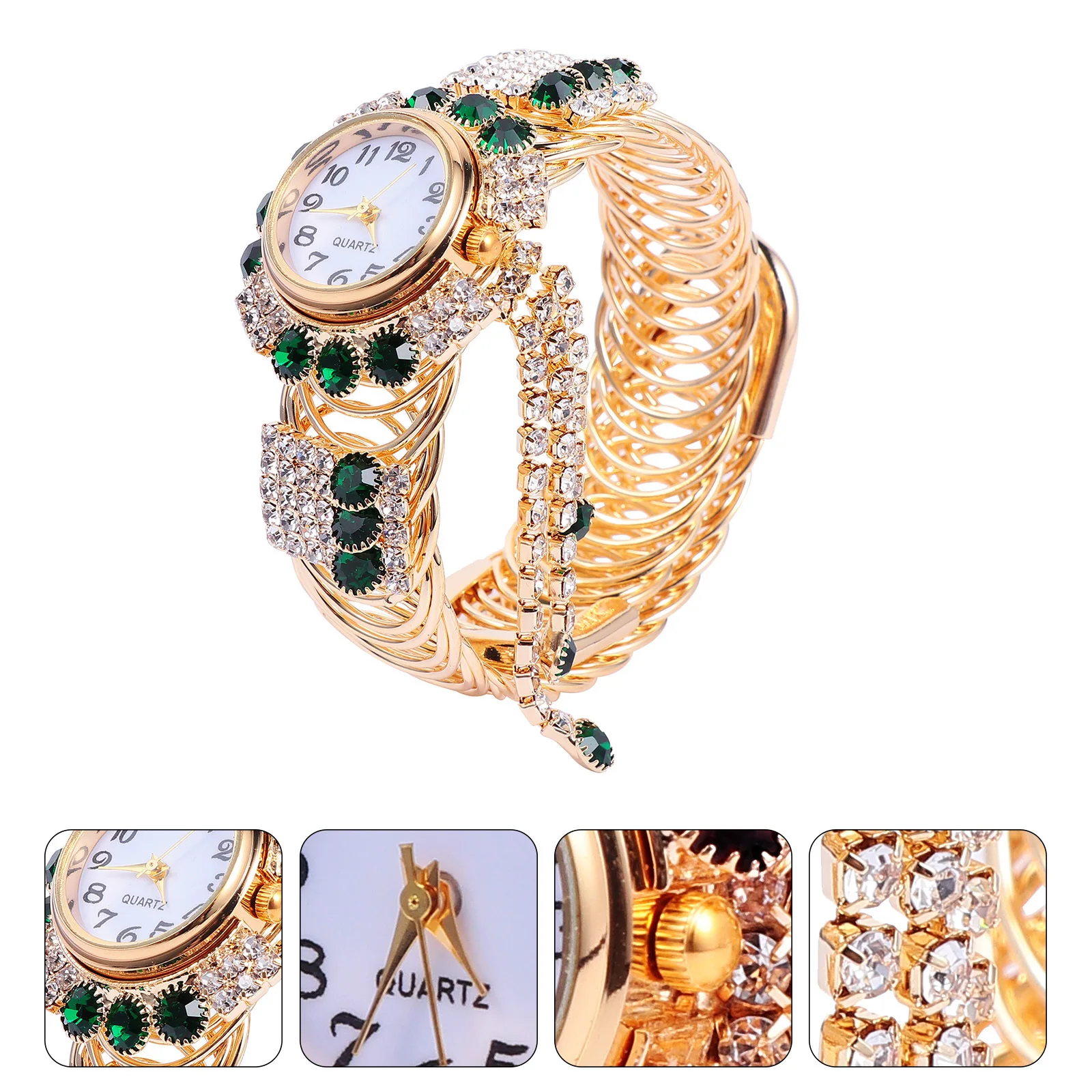 

1Pcs Fashion Quartz Bracelet Watch Creative Alloy Watch for Women Lightweight Casual Lady Stylish Girls Accessory