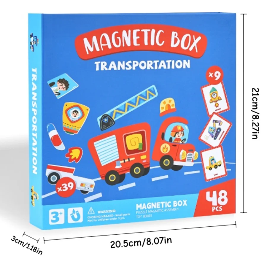 ألعاب تعليمية للأطفال بتصميم مغناطيسي DIY، لعبة ألغاز تلبيس مغناطيسية. الألعاب التفاعلية بين الوالدين والطفل. #6