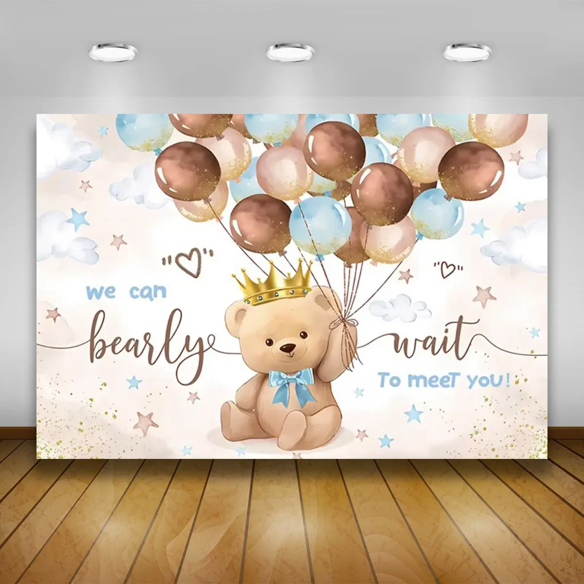 Teddy Bear Baby Shower Backdrops for Photography Kid Birthday Party  Boy Girl 1st Birthday Party Customized Background  backdrop