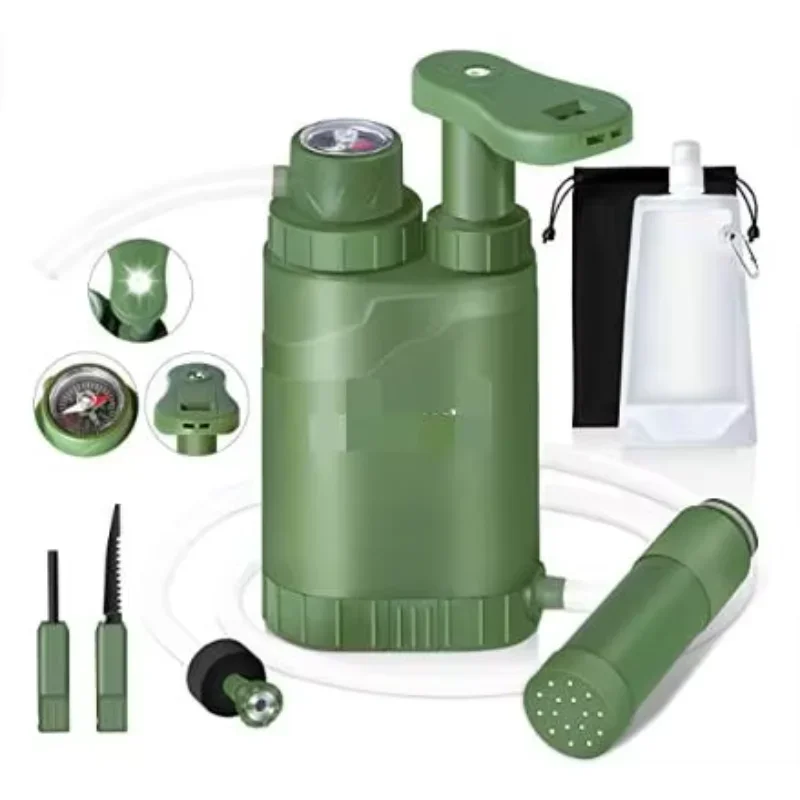 

Outdoor camping water filter pump portable personal water purifier