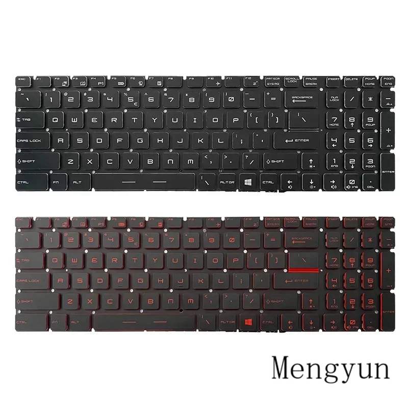 

Новая оригинальная сменная клавиатура для ноутбука MSI GL65 MS-16JB/16P5/16H8/16k2/16U7/16K4 7RFX GL63M