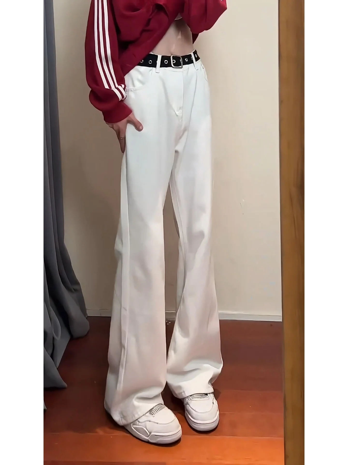 

Мужские джинсы Cleanfit Slim Fit с флисовой подкладкой, расклешенные, со средней посадкой, длинные брюки, молодежные, модные, зимние, удобные, прямого кроя