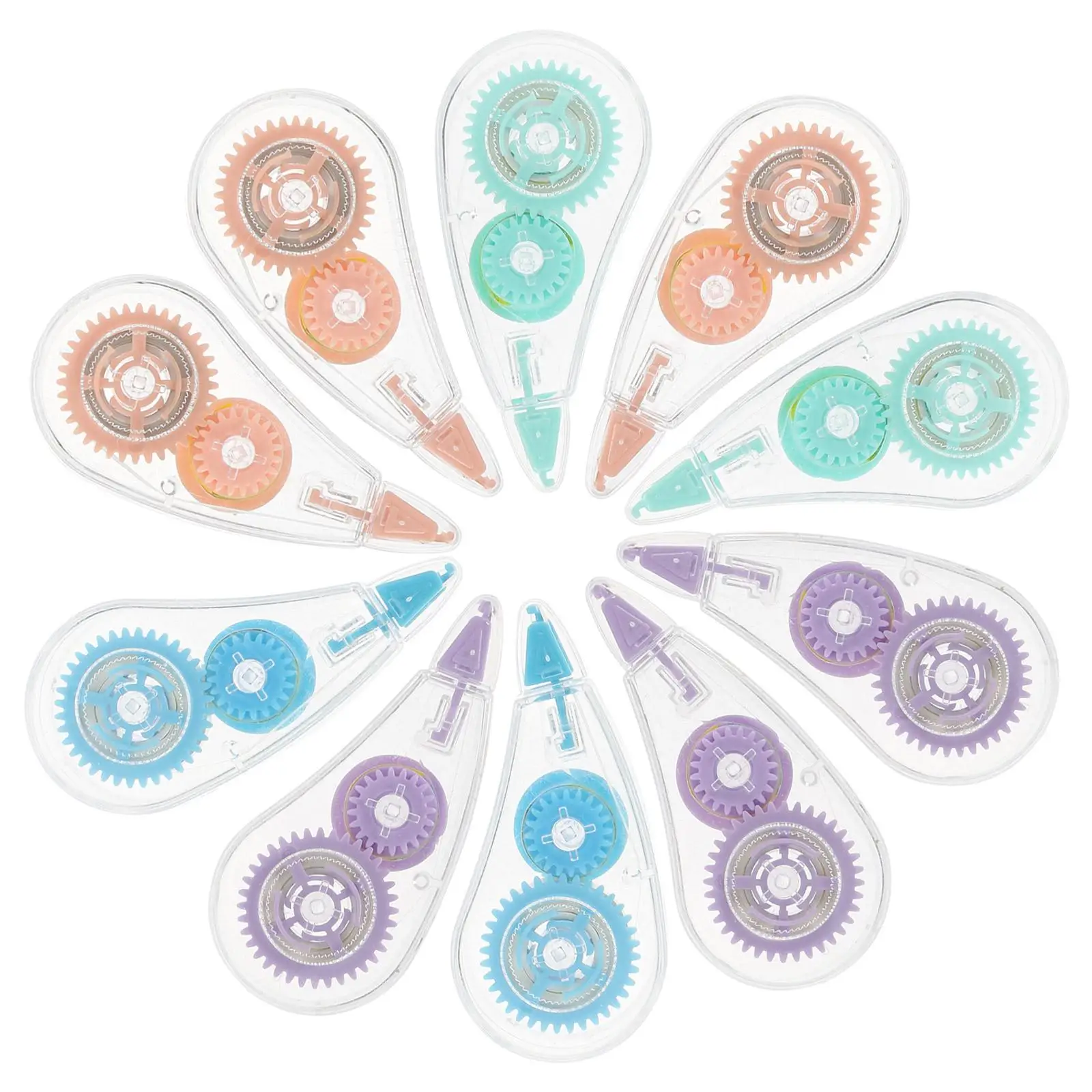 

10 Pcs Tape Correction Tapes Double Sided Pads Modification Belt Adhesive Strips Colorful School Supplies Studying