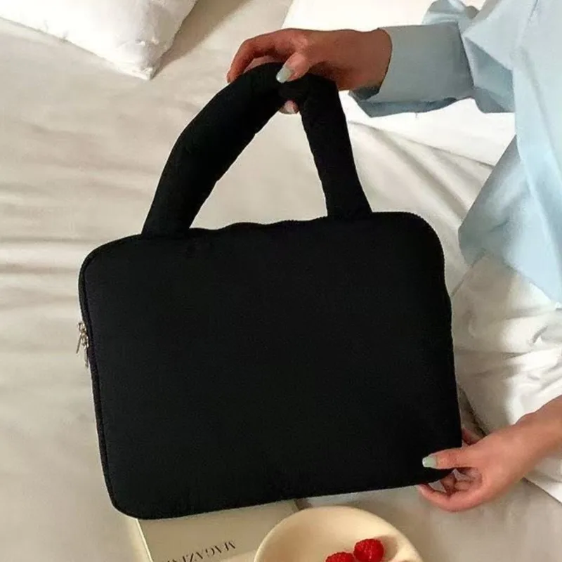 Ins الكورية نمط الكرتون جرو اليد حمل حقيبة لابتوب اللوحي ماك بوك اير 13 حافظة 14 15 16 بوصة كمبيوتر محمول للصدمات المحمولة