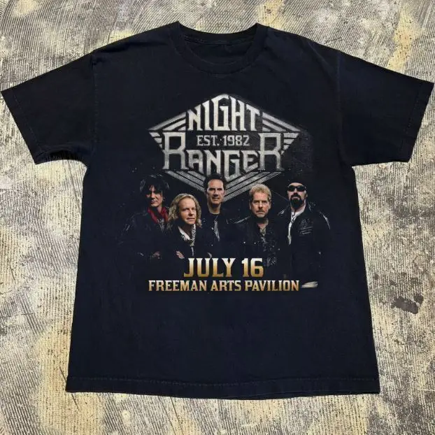 New Night Ranger Tour Black Oneside Size S-4XL Tee Shirt Men PP497