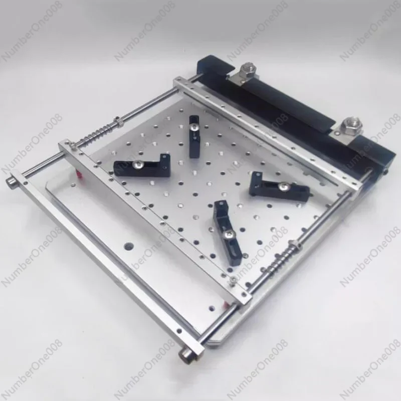 PCB steel mesh solder paste printing table precision SMT manual small machine manual screen printing table 170MMx170MM