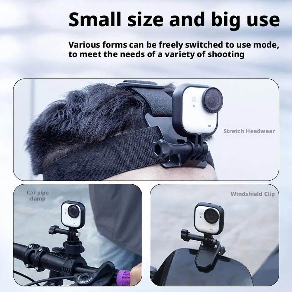 لـ insta GO Ultra حافظة واقية لحدود الجسم وكاميرا الإبهام وقفص الأرانب ومحول قاعدة الملحقات