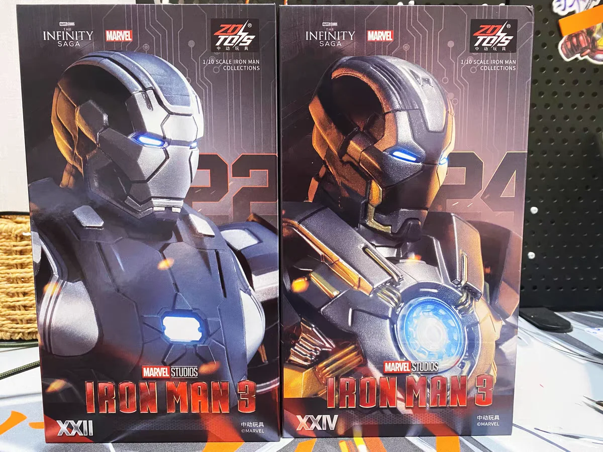 Originale Marvel Zdtoys Iron Man 1/10 Mk24 Mk22 Mk41 Mk47 Action Figures Modello Giocattoli Anime Regalo Di Compleanno