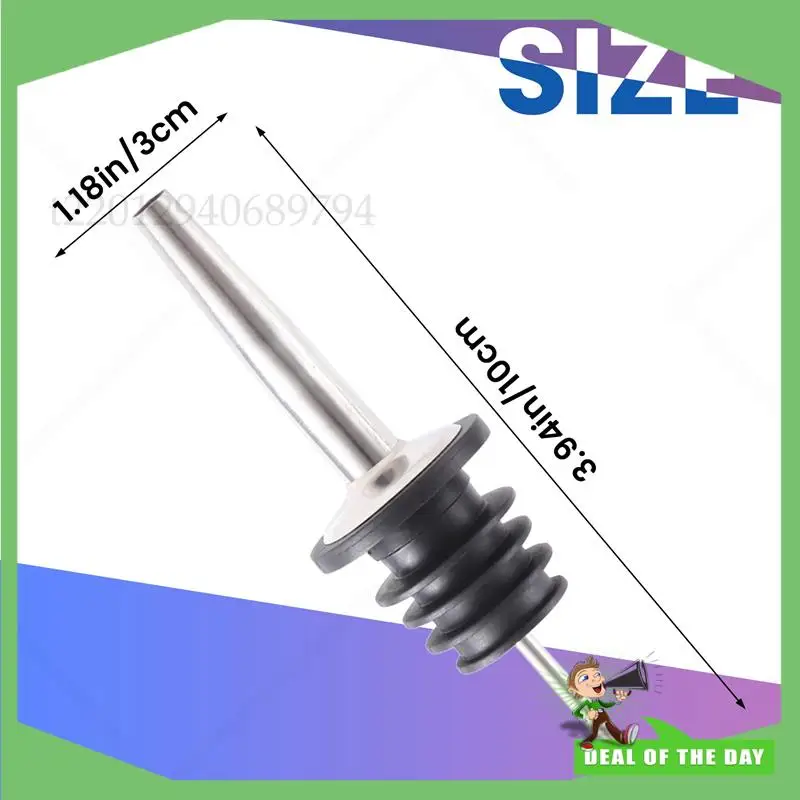 -ABPO 4 قطعة الفولاذ المقاوم للصدأ ويسكي الخمور النفط زجاجة نبيذ المدفق غطاء صنبور سدادة الفم موزع نادل المنزل بار الطرف الوصول