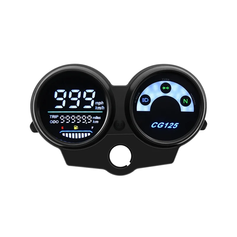 

1PC Motorcycle LED Digital Dashboard Durable Parts Tachometer Speedometer Gauge For Honda CG125 Replacement