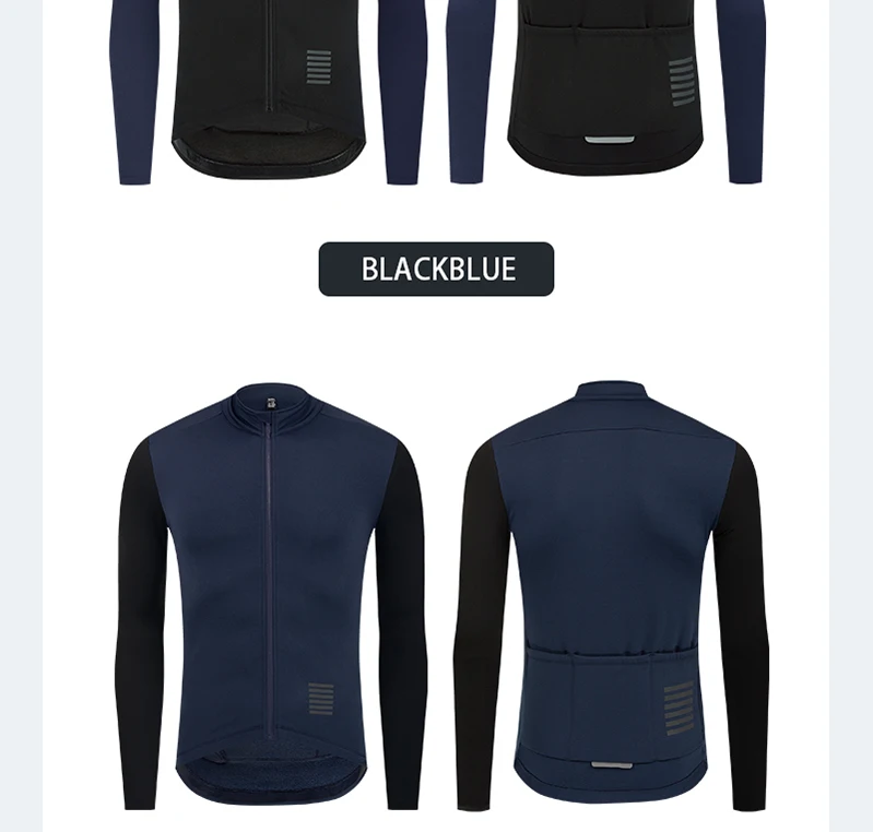 YKYWBIKE Winter Herren Radtrikot 5-15 ° C Thermofleece-Radsportbekleidung Fahrradjacke MTB Rennradjacke Radfahrer-Oberteile – Detail 11