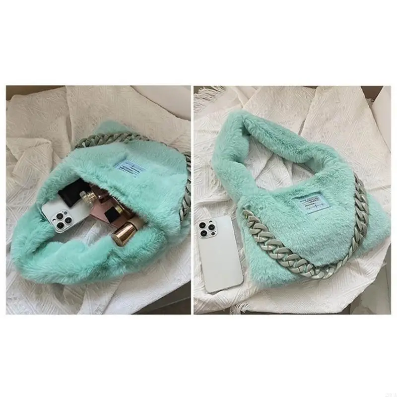 

Fashion Forward Plush Handbag Underarm Bags Tote Bag for Women's Daily Needs 20CA